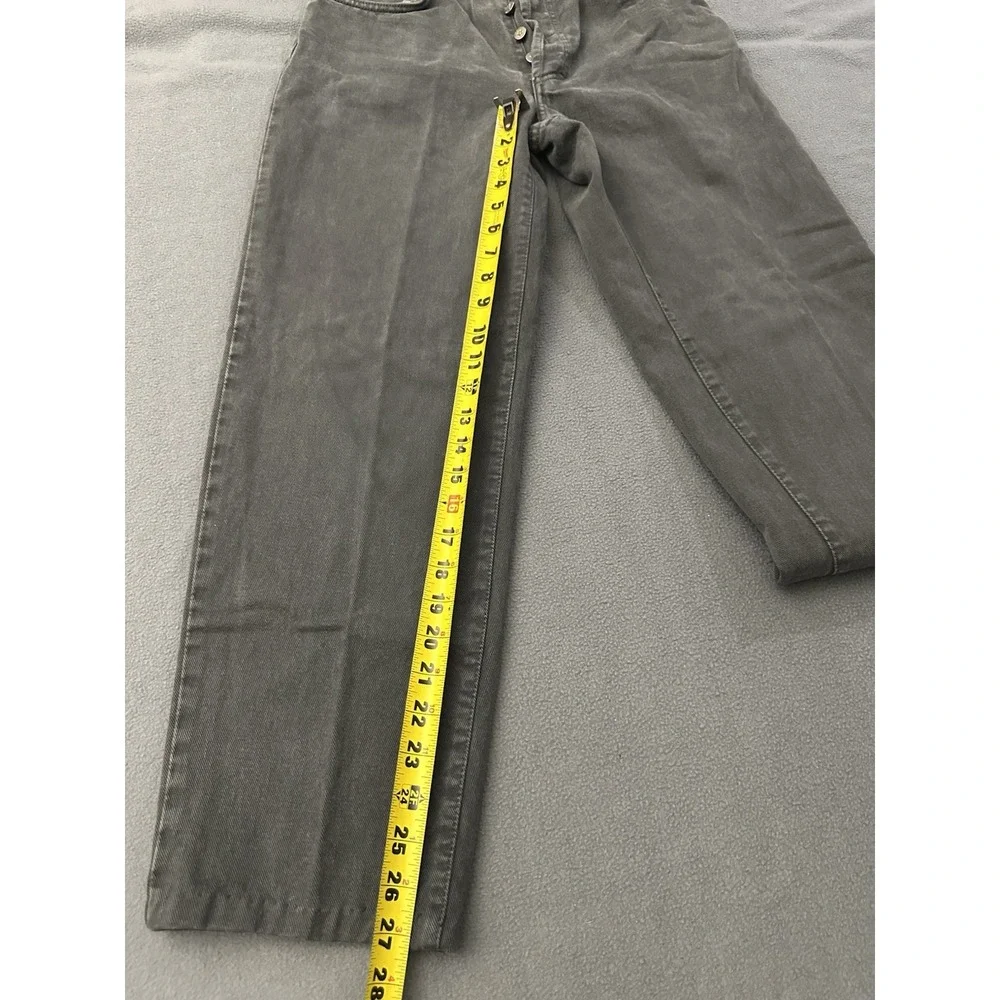 Vintage Versace Jeans Couture Mens 31 Black Straight Leg Ittierre Italy 90s